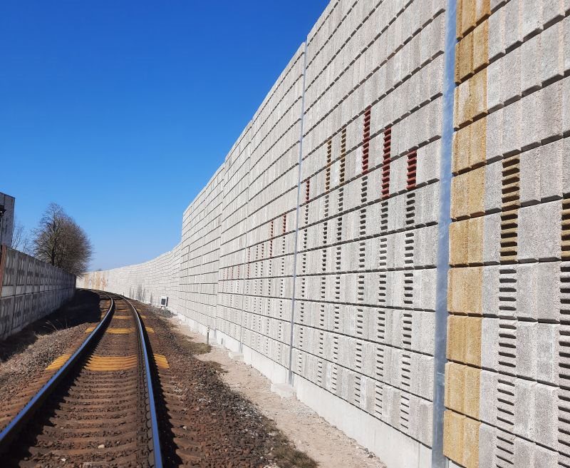 Solar Power Plant in a Noise Barrier