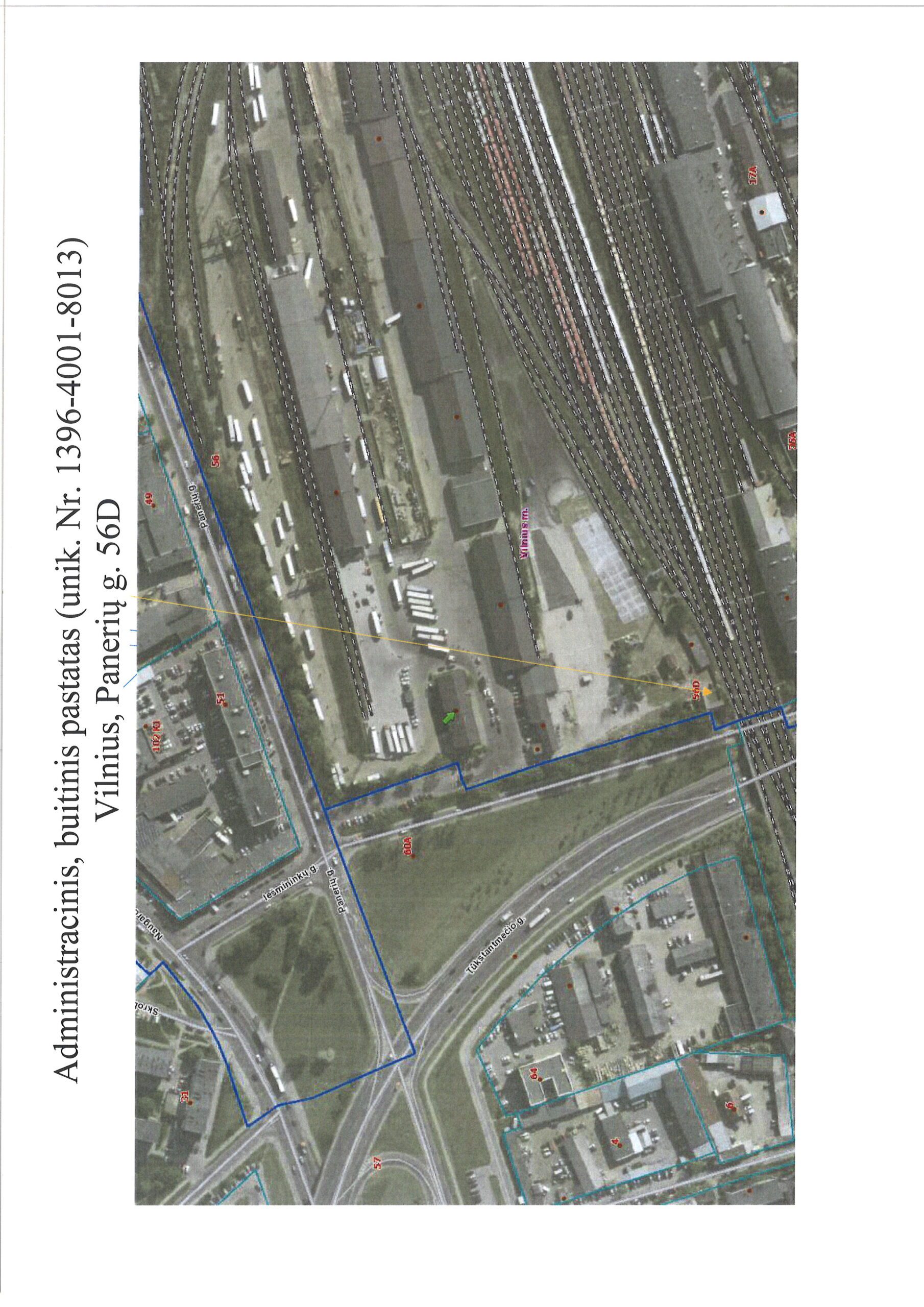 AB „Lietuvos geležinkeliai” aukciono būdu nuomoja 29,68 kv. m administracinio, buitinio pastato patalpas, esančias Panerių g. 56D, Vilniuje